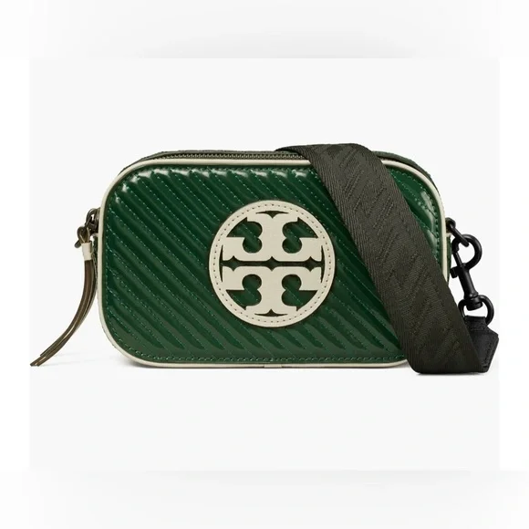 ❌SOLD❤️Tory Burch NWT Miller Quilted Patent Leather Crossbody Bag - Picture 2 of 5